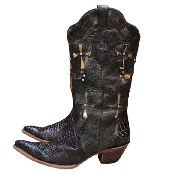 corral python cross boots